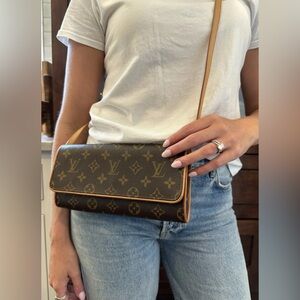 Louis Vuitton Florentine Twin Crossbody Fanny Pack Waist bag LV Monogram